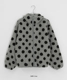 Ratmaru Dot Fleece Zip-Up Jumper