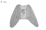 [A/M] Sea Strap Summer Bolero Cardigan