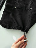 Double Knee Nylon Carpender Wide Pants