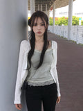 Kable Slim Button Round Cardigan