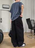 Tack Destroyed Snap Cotton Pants