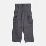 Radic Washed Zipper Cargo Wide Pants