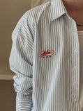 [PLAN MADE/MADE] 2plan Summer Stripe Crop Shirt