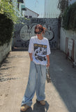 Ribat Pintuck Wide Denim Pants