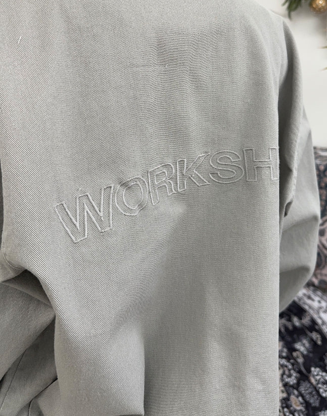 【SATIIIZ】Dusk Crop Work Jacket SATIIIZ】Dusk Crop Work Jacket