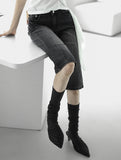 Crush Line Denim Pants