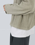 Ripple Knit Zipup