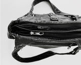Wet vintage belt shoulder bag