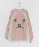 [unisex] Wylen Nylon Printing Over Sweatshirt
