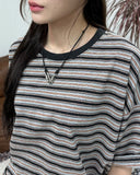 Caned Stripe Short Sleeve T-shirt