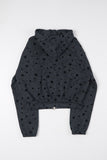 Avery dot crop hood zip-up