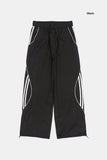 Wave piping nylon track pants