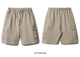 Round Cargo Hard Tag Half Pants