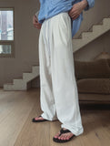 Etri Two-Tuck Banding Slacks