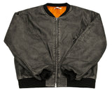 Chrissy leather MA-1 padded jumper