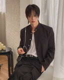 [PLAN MADE] Kuroji Metal Gakuran Crop Jacket