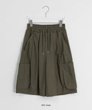 [unisex] Pobelly Banding Cargo Bermuda Pants