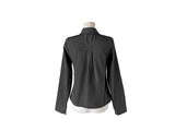 Onser Check Shirring Collar Slim Shirt