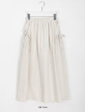 Dinku Banding Ribbon Long Skirt