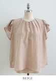 Sally Pintuck Pearl Button Tulip Blouse
