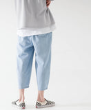 public banding wide denim pants