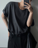 Jun Inner U-Neck Washing Short Sleeve Tee