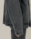 Oversize denim jacket Gray