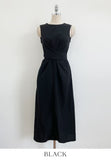 Gelad Linen Side Wrap Sleeveless Long One Piece