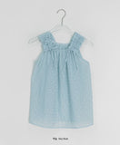 Caramin Frill Layered Sleeveless Bustier Blouse