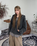 Hella Pigment Crop Hooded Zip-Up