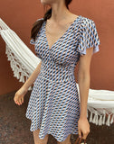 Checkless Ruffle Wrap Monokini