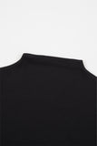 Uno ribbed half turtle-neck crop T-shirt