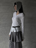 Lippy Collar Knit Cardigan