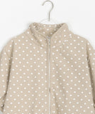 Ryoku Dot Short Sleeve Zip-Up Jacket