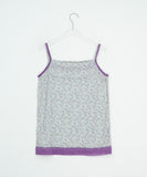 Diez Lace Flower Layered Sleeveless
