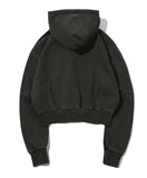 2 WAY BUNNY CROP pigment HOOD ZIPUP