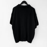 Outer Loose-Fit Knit Collar Tee