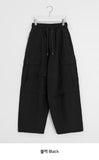 [unisex] Mokili Pintuck Cargo Wide Pants