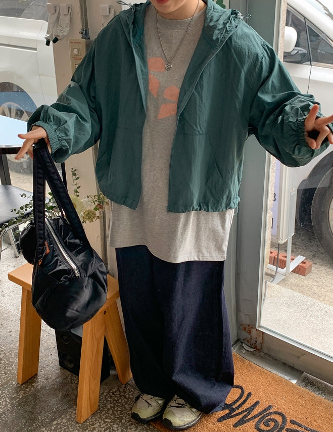 【BAON】Yuiko Raw Wide Denim Pants Kwunbwa Baggy Jeans for Women Summer Cargo High Waisted Wide