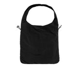 Suin Nylon Shirring Shoulder Bag