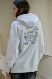 Bloom Rabbit Embroidered Hoodie