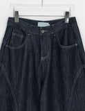 Kelka Stitch Raw Denim Wide Pants