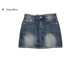 Epee Denim Washing Mini Skirt