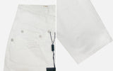 Non-fade White Wide Denim Pants