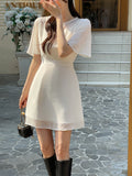 Romantic See-through Bustier Chiffon One Piece