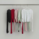 Thin Feminine Pendant Long Sleeve Cardigan