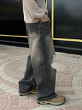 Vintage Destroyed Sand Denim