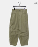 [Pin tuck/Peach fuzz] MT cut pocket cotton wide long pants