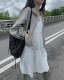 Mohi Lace Layered Long Sleeveless