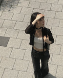 Juju Flower Punching See-Through Cardigan